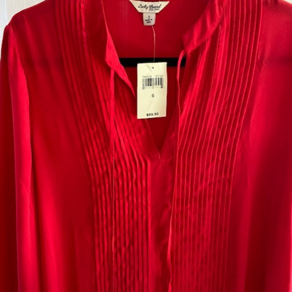 Beautiful Red Blouse by Lucky Brand – NWT - Picture 4 of 5